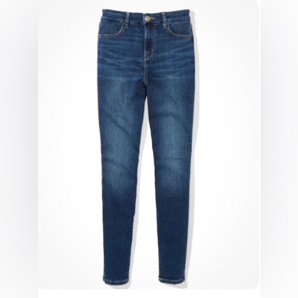 American Eagle medium wash high waisted jegging jeans size 12 regular